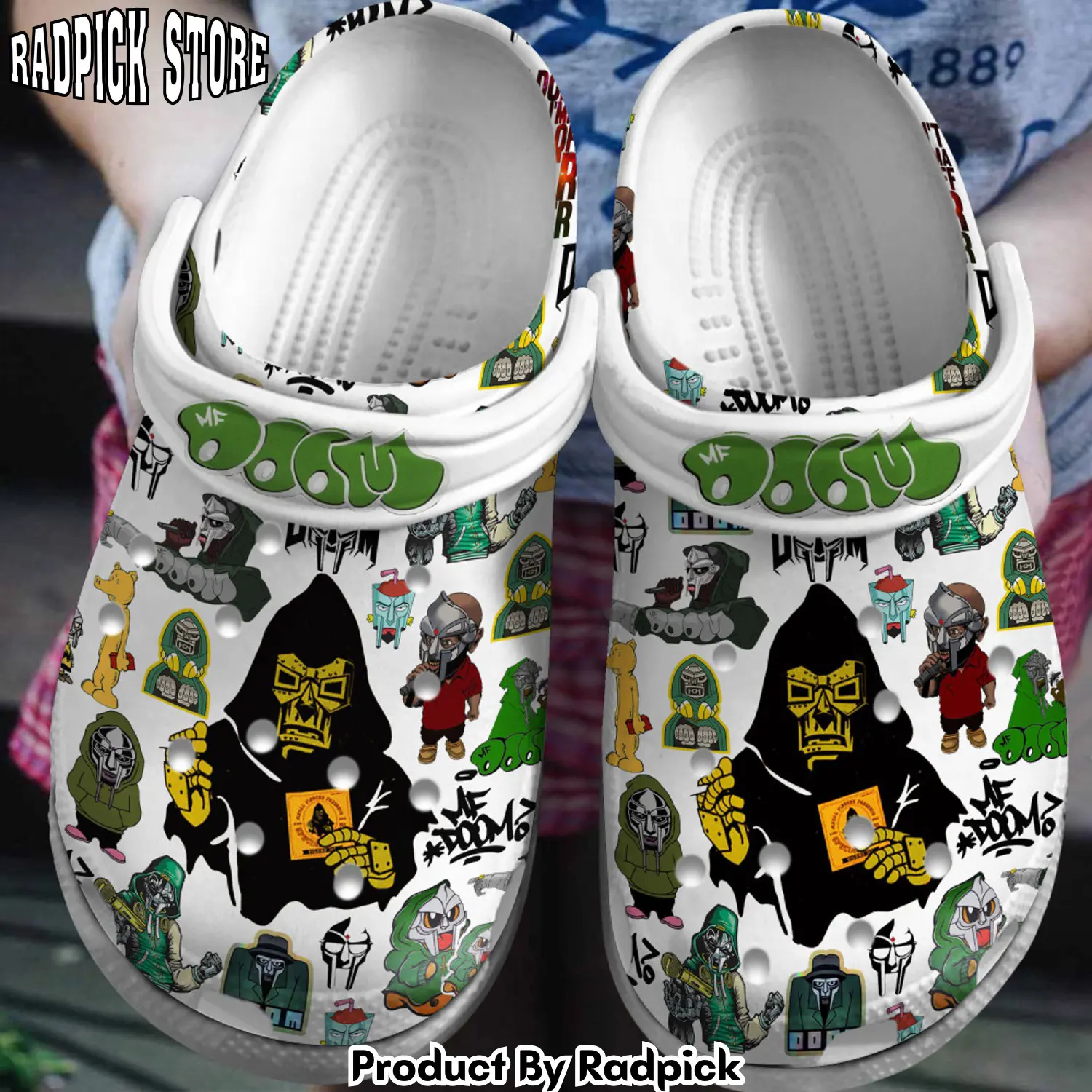 Radpick premium mf doom music clogs shoes comfortable for men women rp6522227